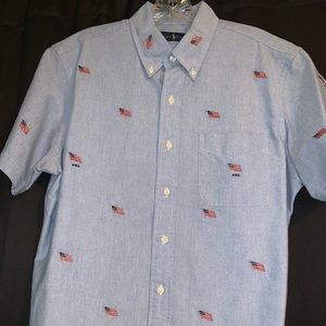 Ralph Lauren Polo Flag button up shirt Size M